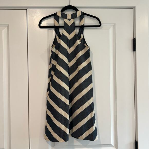 Anthropologie Postage Stamp Women's Sleeveless Linen Sundress Size 2 - Picture 2 of 8